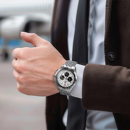 BERNY Chronograph Watches for Men Aviation Multifunction Quartz Men's Watch Date Sapphire Super Luminous Luxury Wristwatch