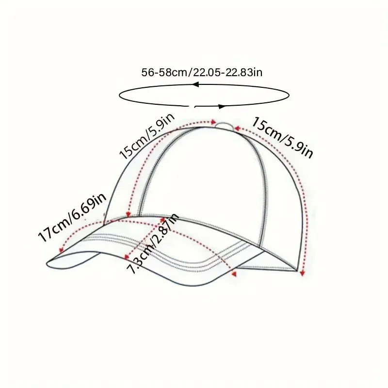 Embroidered baseball cap with goose pattern for men and women, casual and fashionable city style duckbill cap
