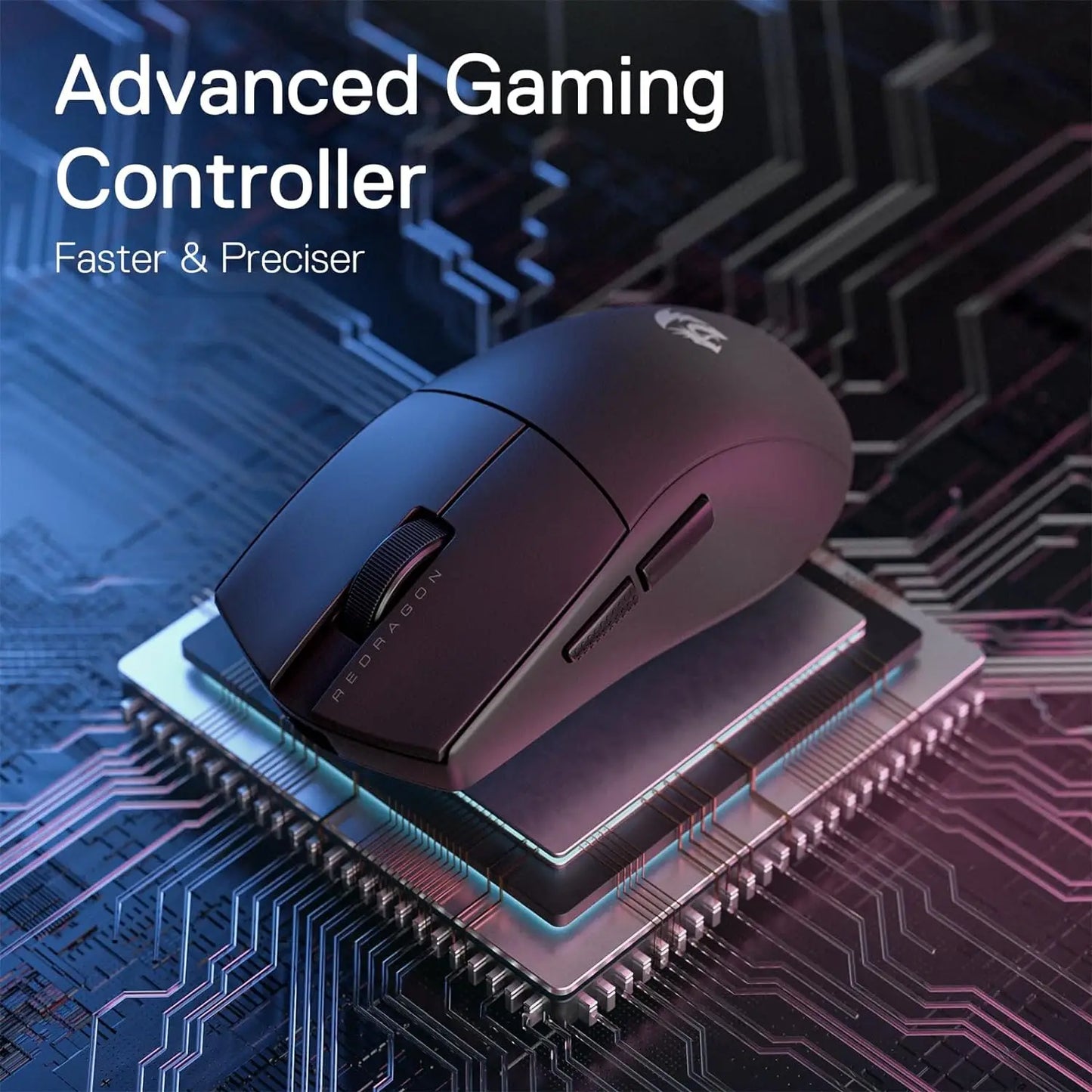 Ασύρματο Gaming Ποντίκι Redragon M916, 49G Εξαιρετικά Ελαφρύ Ασύρματο Gaming Ποντίκι 8K DPI 2.4G με Εργονομική Κατασκευή για Φυσικό Κράτημα