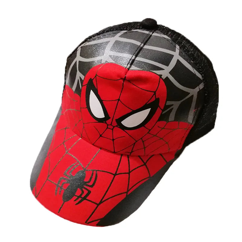 HotToys Spiderman Baseball Cap Boys Grils Hats Superhero Peripheral Cosplay Props Childrens Gift Sunhat Fashion Accessory 3-7y