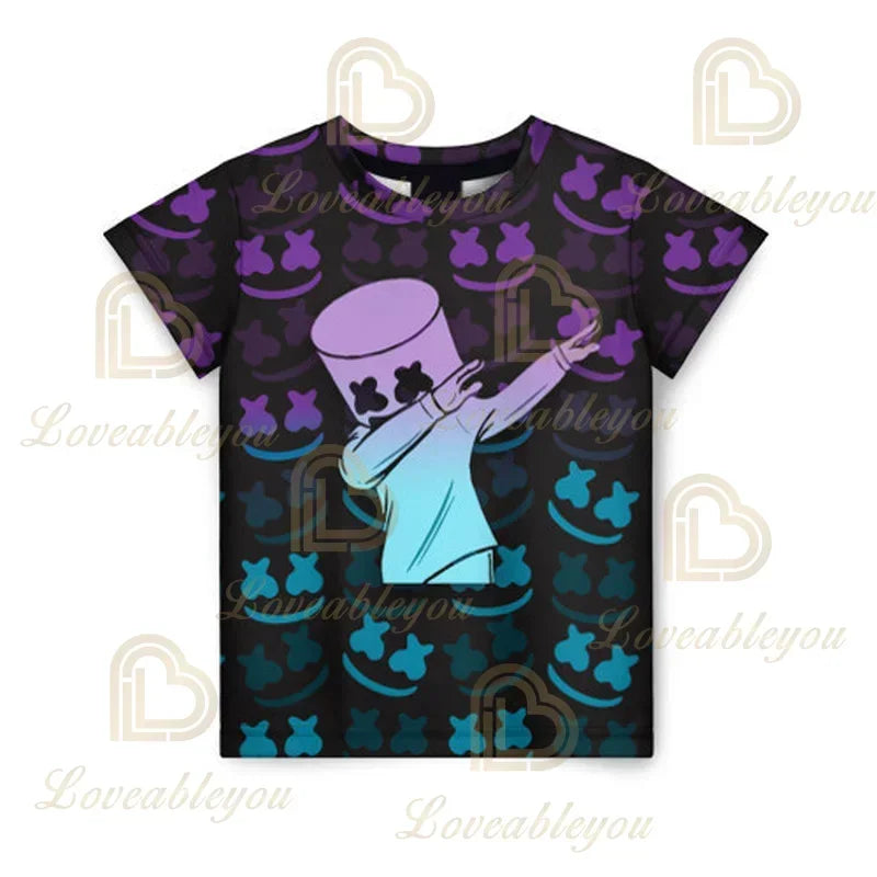 Fortnites 3D Printed Short Sleeve T-Shirt Game Cartoon Print Battle Royale Adult Kid Clothes Kids T-shirt Harajuku Tshirt