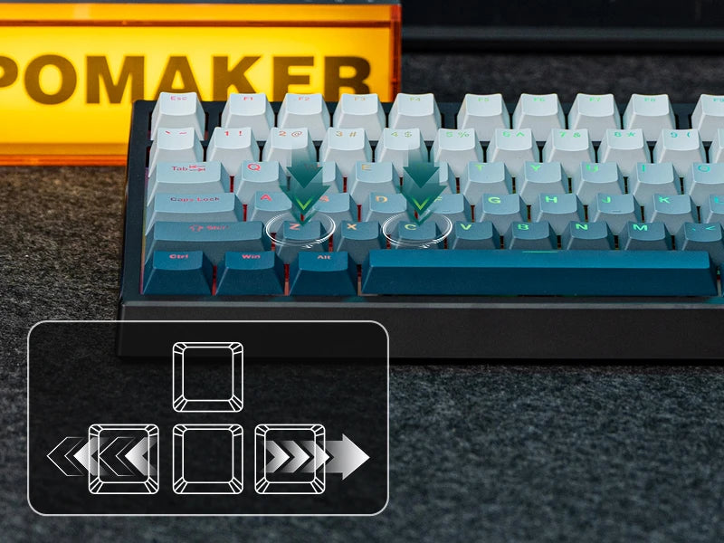 EPOMAKER G84 HE 75% ANSI US Layout Gasket Wired/BT/2.4Ghz Wireless Hall Effect Magnetic Mechanical Keyboard 8K Polling & 8000mAh