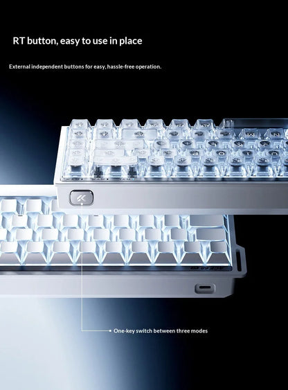 MCHOSE ACE 60 Pro ACE68 V2 Customized Magnetic Axis Gaming Mechanical Keyboard Wired Hot Swap 0.08ms 0.001mmRT 8KHz 256K SOCD/RS