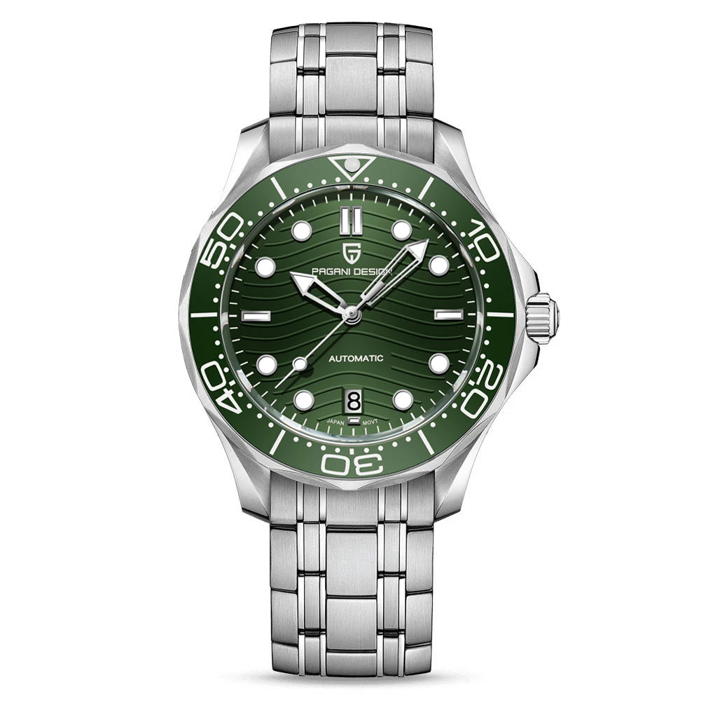 PAGANI DESIGN 2026 New V2 Waves 200M Diving Men's Watches Fashion Luxury Automatic Watch Men AR Sapphire crystal Wrist watch Men