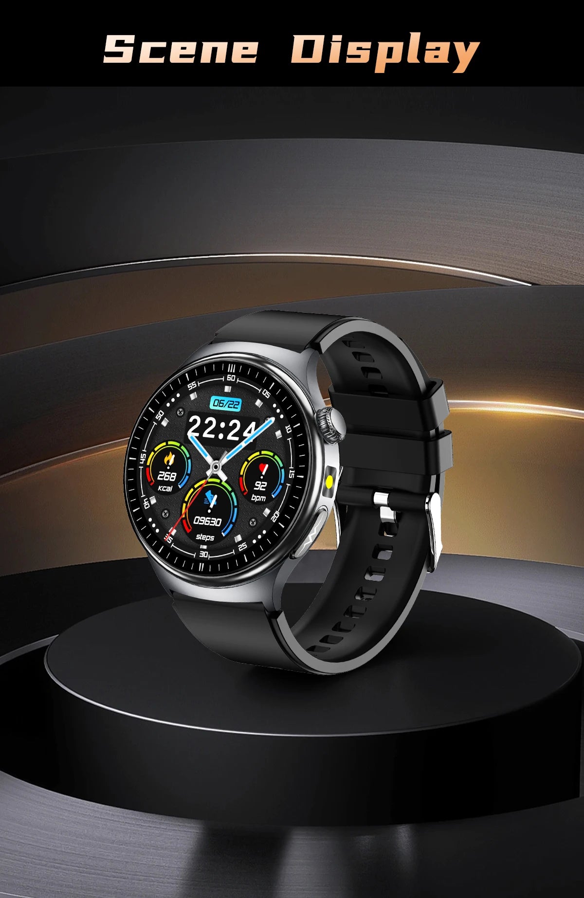 2026New AI-Diagnosis Care Smartwatch ECG+PPG Accurate Uric Acid Blood Pressure Body Fat Five organ Fitness Waterproof Smartwatch