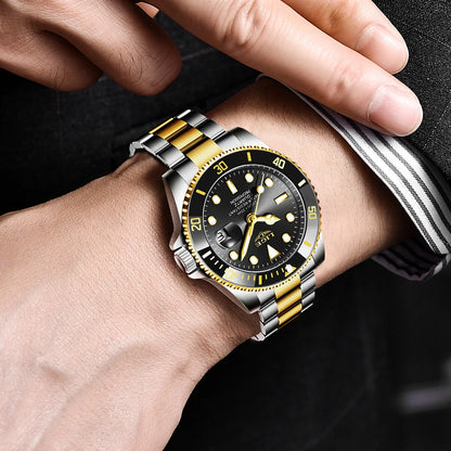 Orologio da uomo LIGE – Cronografo al quarzo, impermeabile, stile casual e professionale, accessorio di moda di lusso di un grande marchio.