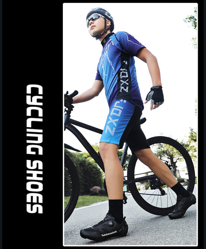 Sapatilhas de Ciclismo Unissexo Novas Profissionais Leves Luxyry Originais para Estrada em Borracha MTB Corrida Bicicleta Moda Bike Street Sports