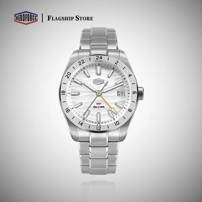 HEROFORCE Men's Well-known Brand Watch; Men's Fashion Waterproof Luminous Stainless Steel Band Casual Calendar Quartz Men Watch
