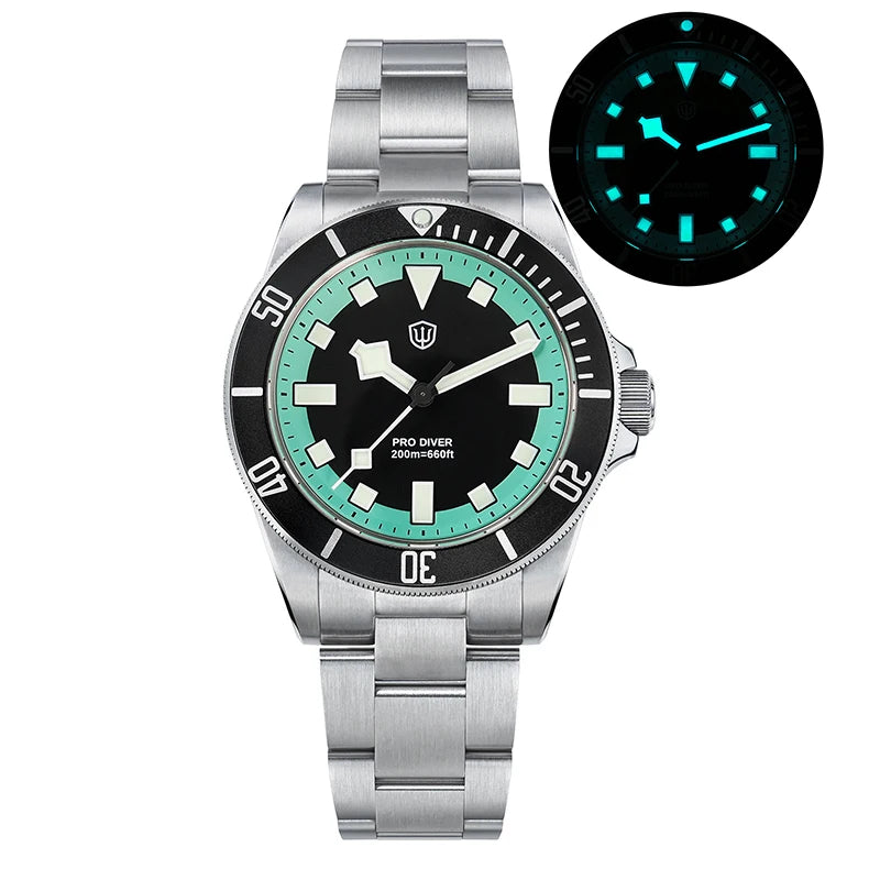 Watchdives WD1969 Pro Quartz Watches New Dial VH31 Sweep Seconds Movement 200m Waterproof Men Watches Luminous Luxury Watches