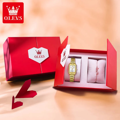 OLEVS 9995 Women's Watch Luxury Elegant Quartz Ladies Wristwatch Top Brand Waterproof Luminous Date Original Watch For Women
