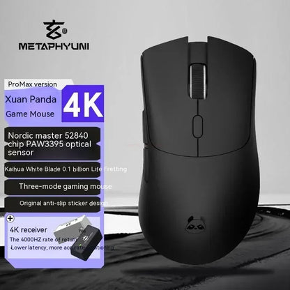 Metaphyuni Metapanda P1 kabellose Maus P1 Pro Max PAW3395, geringe Latenz, leichte E-Sports-Gaming-Maus, ergonomisch, Geschenk für PC-Gamer