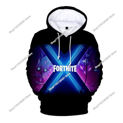 Hanorac cosplay Fortnite, hanorac unisex cu glugă imprimat 3D, jachetă casual, jachetă anime, jachetă kawaii, îmbrăcăminte pentru copii, cadouri