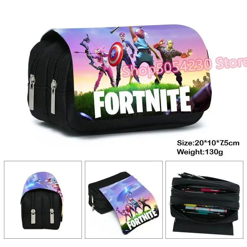 Fortnited 3PCS Backpack for Boys Victory Game 16 Inch Water Resistant Preschool Knapsack Cool Elementary School Backpacks