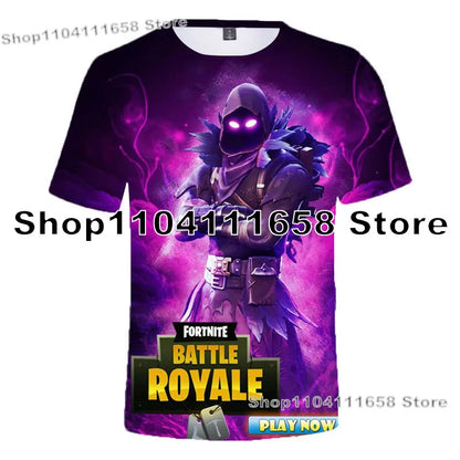 Banana Peely T-shirt Women's Tee Kids Fortnite T-Shirt 3D Printed Men's Battle Royale Game Summer Tops Birthday Gifts