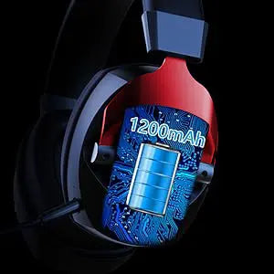 Cuffie gaming wireless con microfono rimovibile a cancellazione del rumore – Wireless 2.4G, Bluetooth 5.3 e connessione cablata 3.5mm per PS5, PC, Xbox e dispositivi mobili