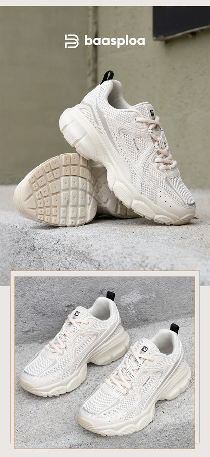 Chaussures de course pour femme Baasploa : baskets de jogging légères et tendance en mesh, antidérapantes, pour femme, d'extérieur, respirantes, colorées et décontractées