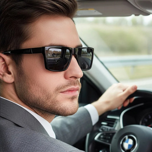 New Square Polarized Men Sunglasses Minimalist And Stylish Shades Suitable For Daily Use And Travel 1084