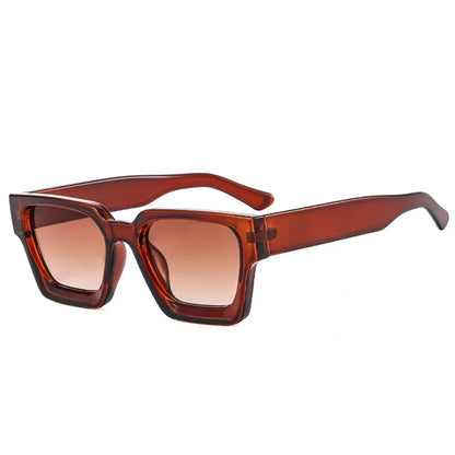 JNPCXI Fashion Square Women Luxury Sunglasses Retro Gradient Blue Designer Men Trending Sun Glasses Shades UV400