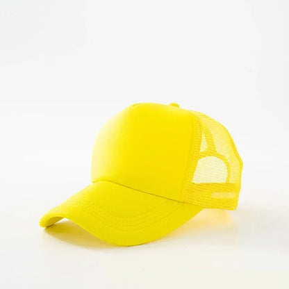 Custom Hat with Logo Printing Polyester Mesh Trucker Hat Adjustable Dad DIY Logo Baseball Cap for Men Women
