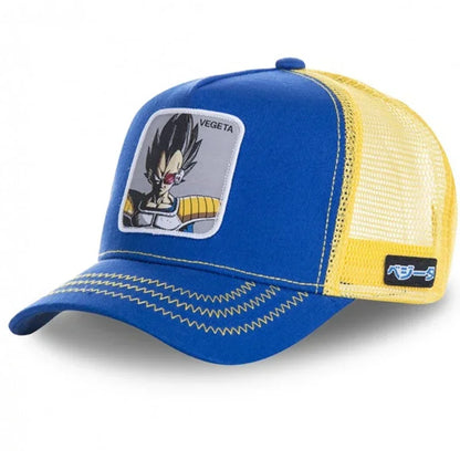 Dragon Ball Son Goku -lippalakki, baseball-lippalakki, kesälippalakki, miesten brodeerattu hip-hop-aurinkolippalakki, säädettävä trucker-lippalakki, verkkokangaslippalakki