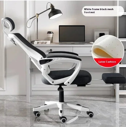 Electronic Gaming Computer Chair Adjustable Ergonomic Office Chair with Lumbar Support, Reclining Mesh Gaming Computer Chair, Swivel Executive Desk Chair with Headrest & Wheels