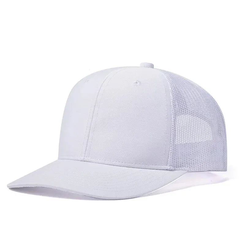 Hot Sale Summer Mesh Baseball Cap Men Women Slight Curved Snapback Trucker Hat Unisex Casual Outdoor Breathable Dad Cap Gorras