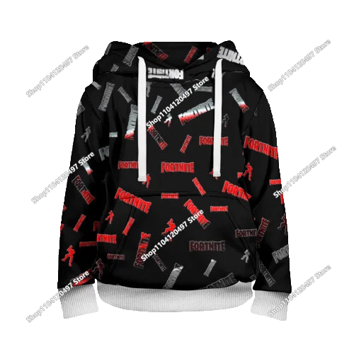 2025 New Fortnite 3D Printed Unisex Hoodie Casual Coat Game Peripheral Cosplay Children Clothing Gifts