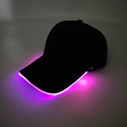 Adult Hat Led Optical Fibre Cap Hip Hot Hat NightClub Concert Masquerade Outdoor Fun Event Supplies Rap Summer Hat