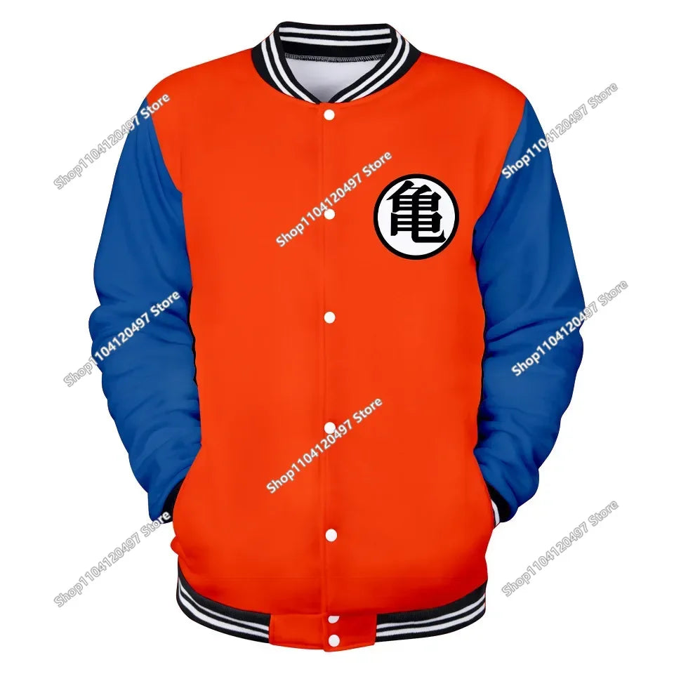 Uniforme de béisbol de estilo urbano de Dragon Ball para hombre, mujer y niños; disfraces de Son Goku para adultos; chaquetas; abrigos de primavera y otoño; cárdigans; sudaderas; regalo