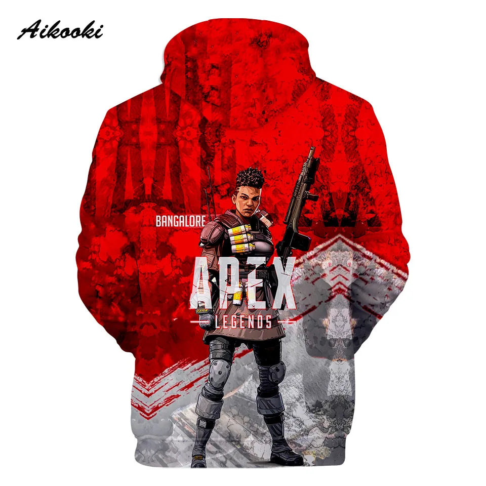 Personality 3D Printed Game Apex Legends Hoodies Sweatshirts Men Women High Quality Hoody Game Long Sleeve Plus Size Hoodies
