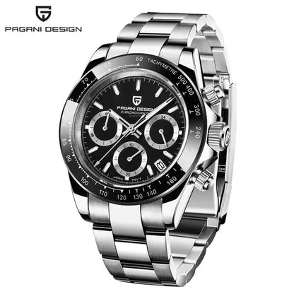 2025 PAGANI DESIGN  New PD1644 Meteorite Dial Fashion Men Quartz Wristwatches 100M Sapphire Glass Chronograph relogio masculin