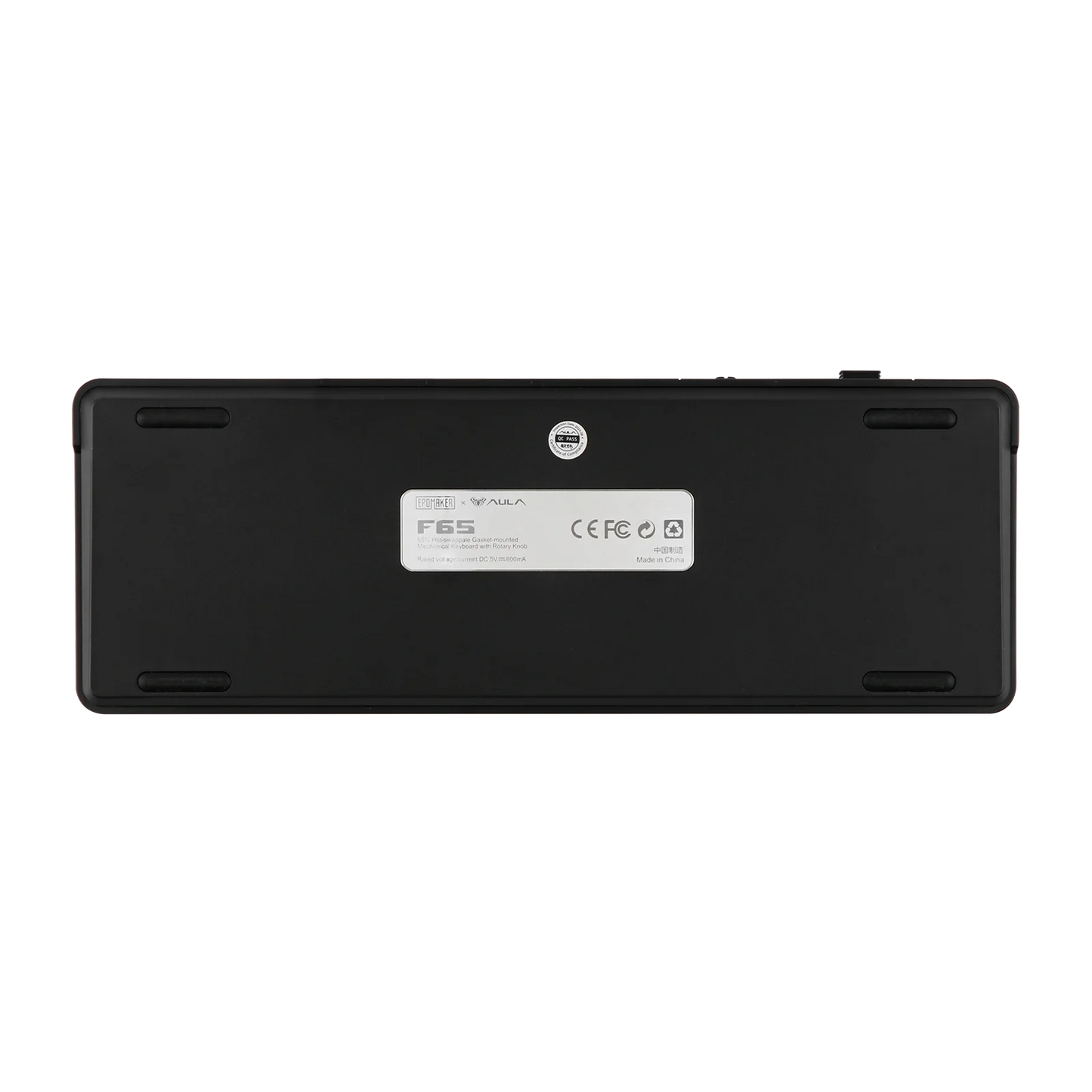 Teclado mecánico EPOMAKER x AULA F65 con distribución 65%, hot-swap, montaje gasket y conexión con cable/Bluetooth/inalámbrica 2.4G para Mac/Win