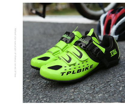 New Men's and Women's Bicycle Shoes,Outdoor Cycling Shoes,Three Functional Soles,Professional Training Shoes