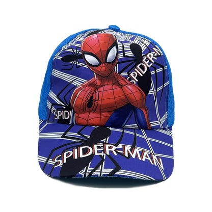Marvel Spring and Autumn New Children's Anime Spider Man Duck Tongue Hat Sunscreen Sunscreen Hat Baseball Hat