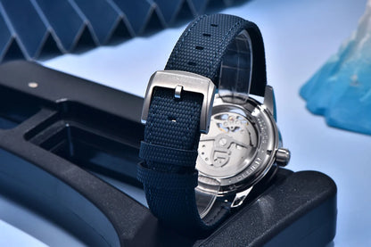 PAGANI DESIGN – Mechanische Luxusuhr für Herren, 41 mm, Saphirglas, Lederarmband, wasserdicht, Pilotenstil, mit Tourbillon und Mondphase