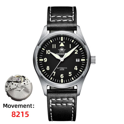 ADDIESDIVE Watches For Men C3 Super Luminous 200m Waterproof  Japan 8215 316L Stainless Reloj Hombre Automatic Mechanical Watch