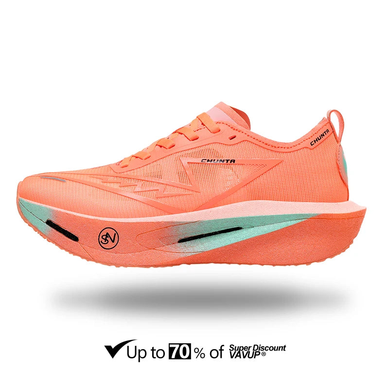 Scarpe da running uomo e donna Chunta con piastra in carbonio, ideali per maratona, sportive, traspiranti, leggere e confortevoli