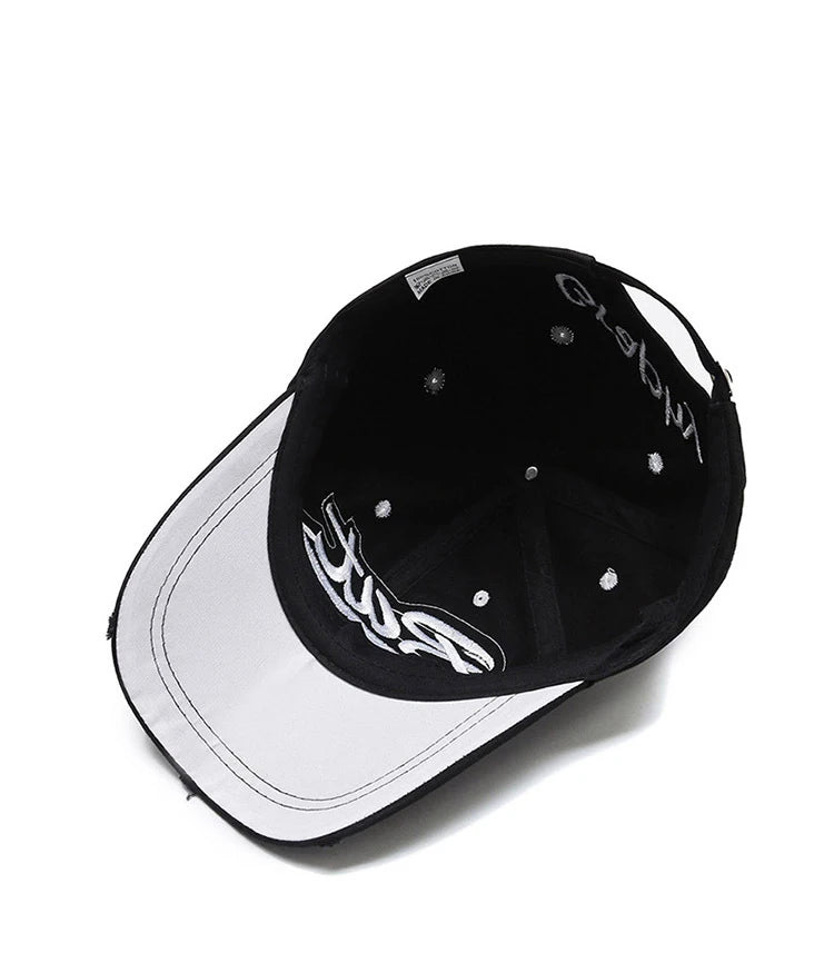 Hat Men'S Hip Hop Baseball Cap Korean Version Ins Tide Brand Summer Letter Embroidered Cap, Sun Protection Hat