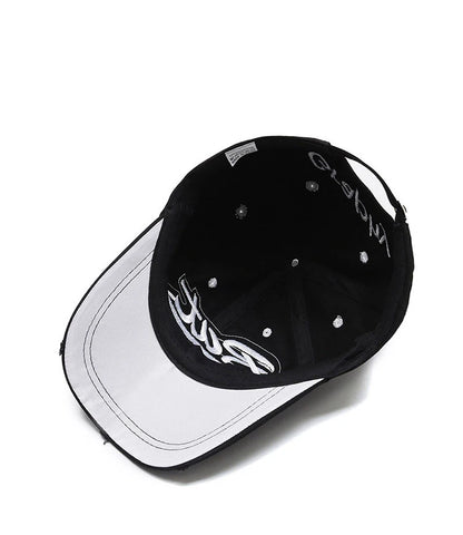 Hat Men'S Hip Hop Baseball Cap Korean Version Ins Tide Brand Summer Letter Embroidered Cap, Sun Protection Hat