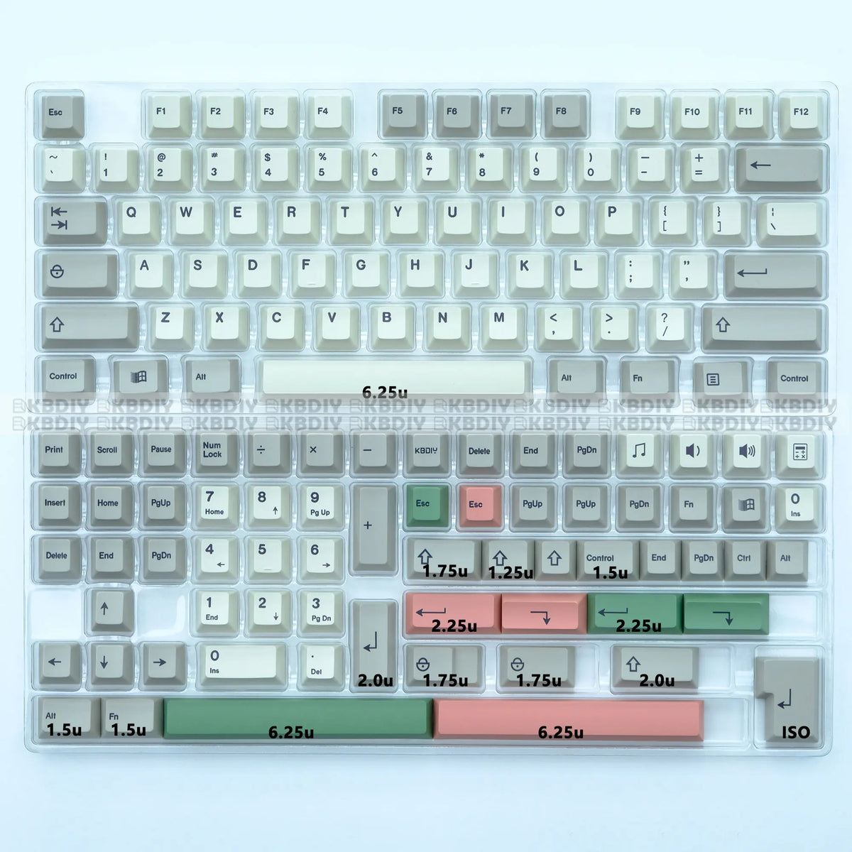 KBDiy GMK 9009 Retro Cherry Profile Keycap 134 Keys/Set For Mechanical Keyboard DIY Custom PBT DYE-SUB 61 60 Bakclit ISO Keycaps