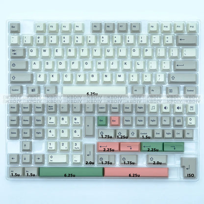 KBDiy GMK 9009 Retro Cherry Profile Keycap 134 Keys/Set For Mechanical Keyboard DIY Custom PBT DYE-SUB 61 60 Bakclit ISO Keycaps
