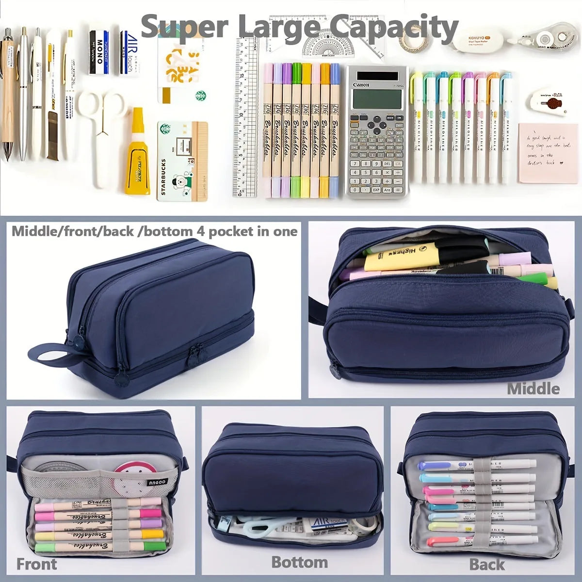 Game Anime Fortnites Student Pencil Case Cute Boy Girl Pencil Bag High-capacity Pencilcase Nylon Pen Case School Kids Stationery