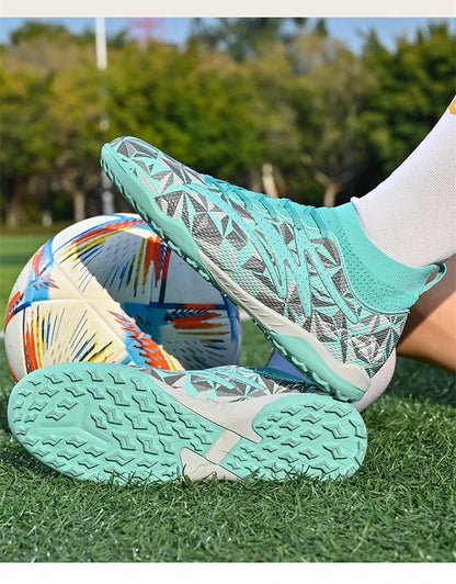 New Men Football Boots Breathable Sport Training Soccer Shoes Cleats Sport Outdoor TF Futsal Match Turf Grass Drop Shipping