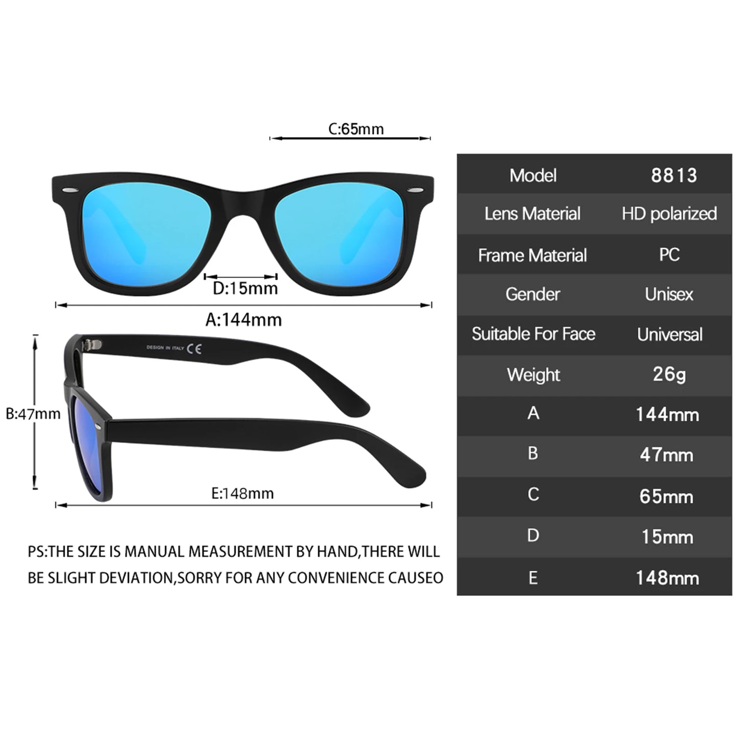 Ravenisa Men's Polarized Sunglasses classic fashion UV400 Women's Glasses Driving Outdoor Travel Glasses Cool