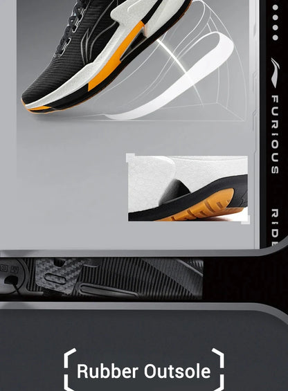 Li-Ning Men's FURIOUS RIDER 8 Stability Running Shoes BOOM Anti-Slip Cushion Li-Ning Stable Support Sports Sneakers ARZV005