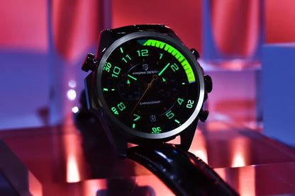 PAGANI DESIGN Watches 2026 New Strong Luminous Luxury Quartz Men Watch Fashion Leather Watch For Men Sapphire Glass Chronograph