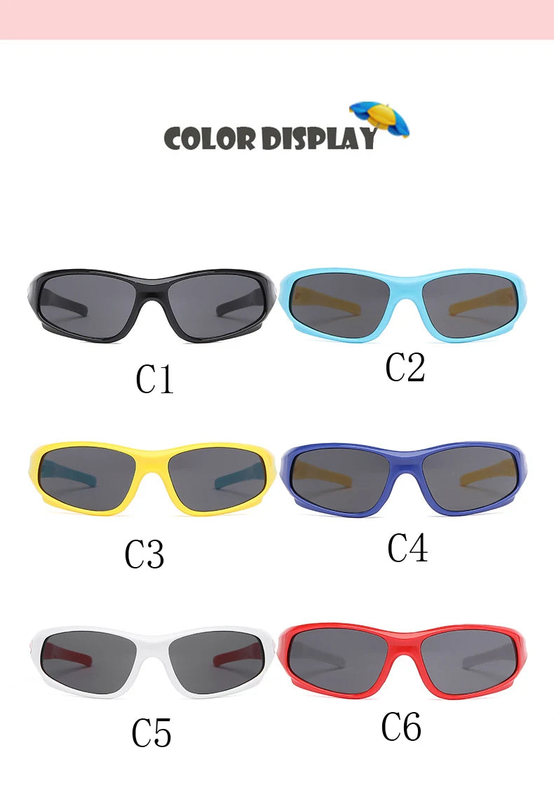 New Kids Sports Sun Glasses Cycling Sunglasses TR90 Outdoor Goggle UV Protection Eyewear Balance Car Driveing Children Glasses