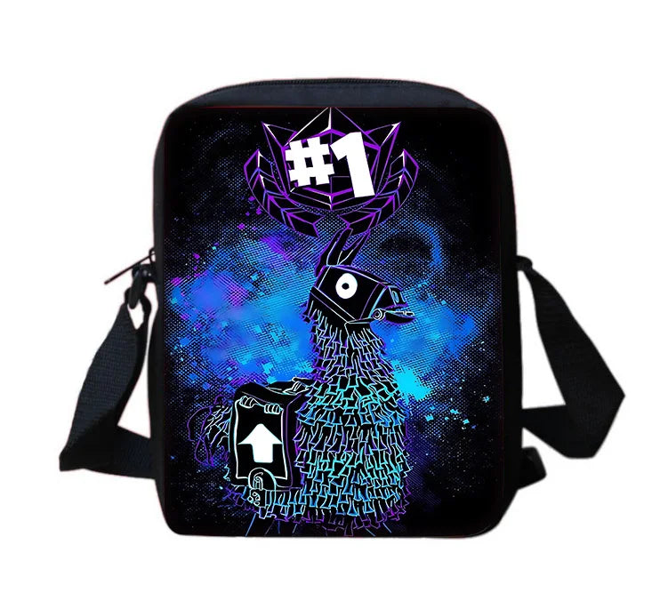 New Game FortniteS Child School Backpack With Shoulder Bag Pencil Bags School Bags for Boys Girls Best Gift