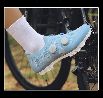 Men's MTB Cycling Shoes New Women's Pink Self-Locking Cleats Speed Road Bicycle Shoes Flat Trail Racing SPD Mountain Bike Sneakers