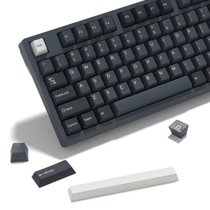 KBDiy 174 Keys/Set PBT GMK Apollo Keycap Double Shot Minimalist ISO Cherry Profile for Game Mechanical Keyboard Keycaps for MX